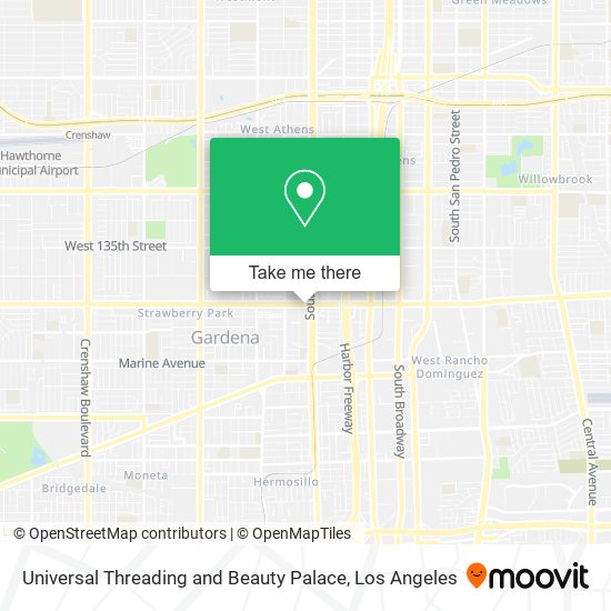 Mapa de Universal Threading and Beauty Palace