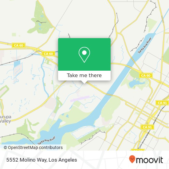 5552 Molino Way map
