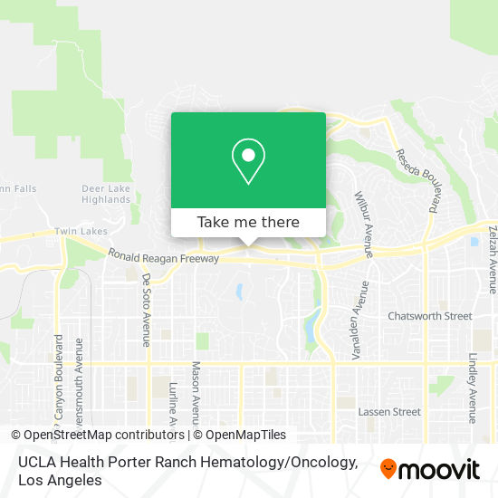 Mapa de UCLA Health Porter Ranch Hematology / Oncology