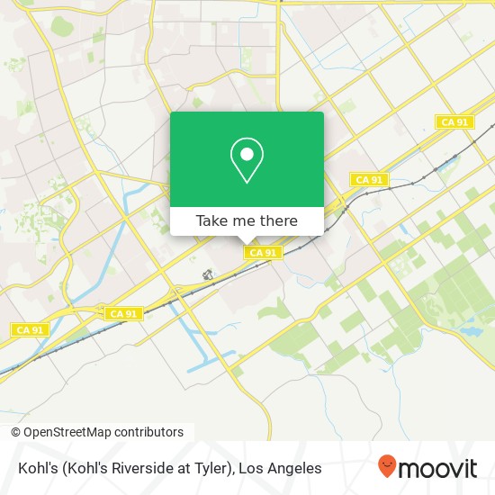 Kohl's (Kohl's Riverside at Tyler) map