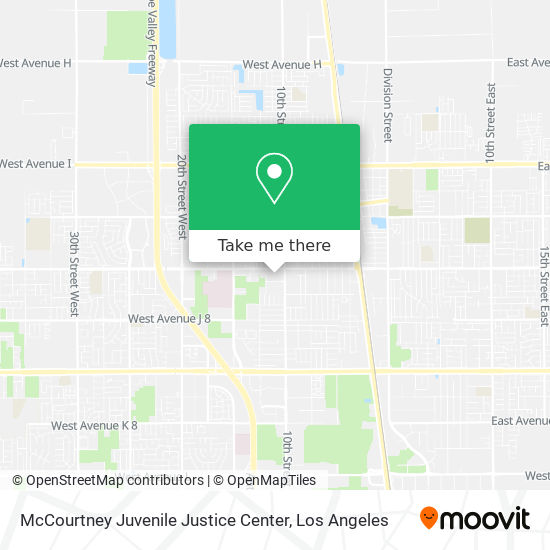 Mapa de McCourtney Juvenile Justice Center