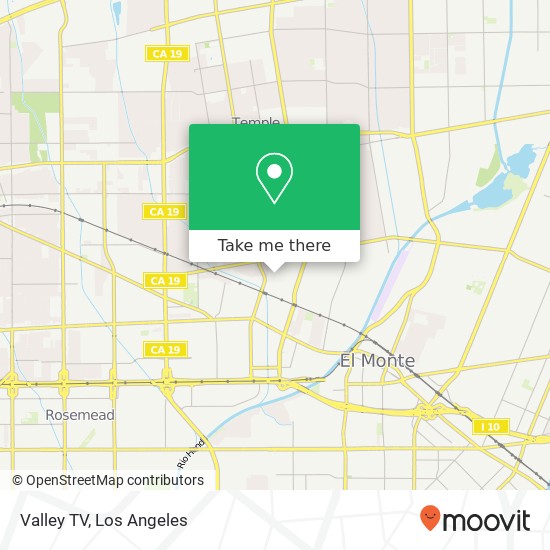 Valley TV map