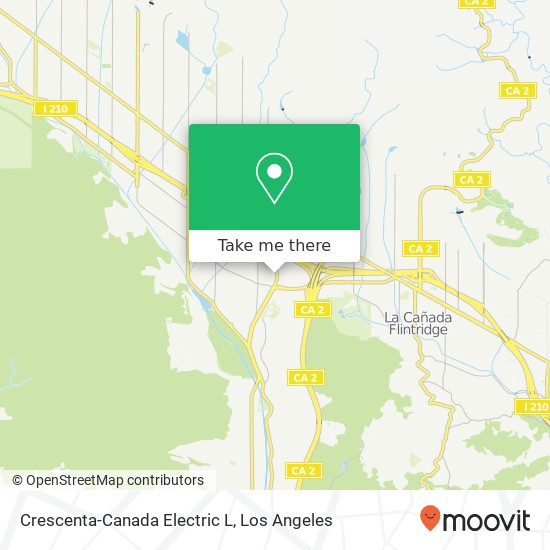 Mapa de Crescenta-Canada Electric L