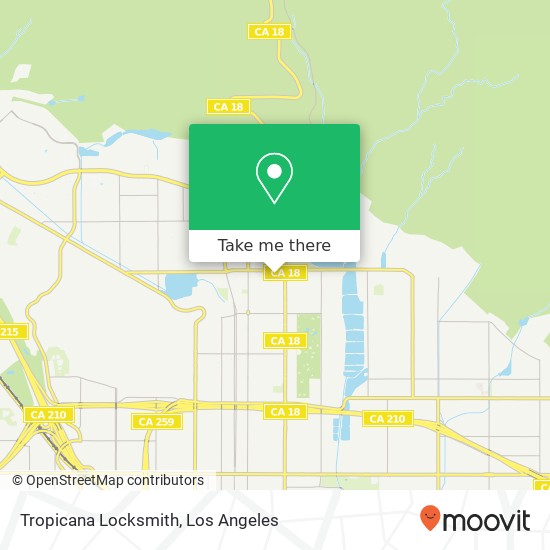 Tropicana Locksmith map