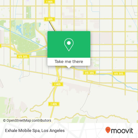 Mapa de Exhale Mobile Spa