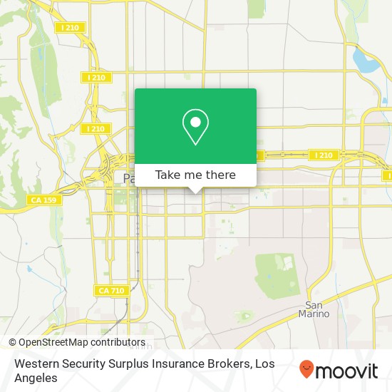 Western Security Surplus Insurance Brokers map