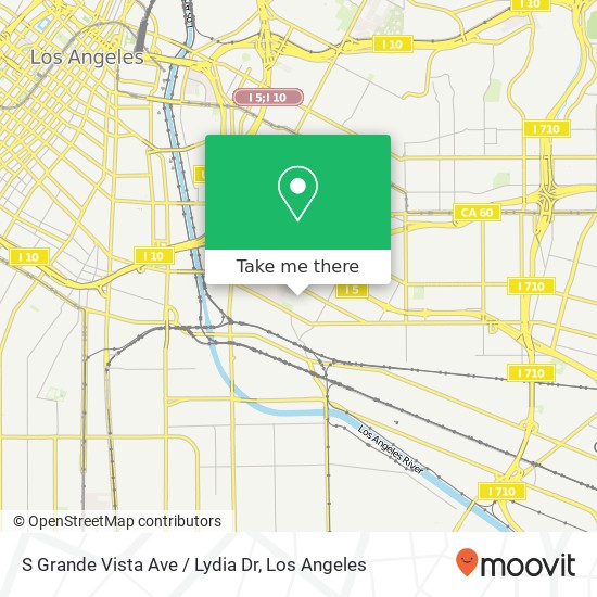 Mapa de S Grande Vista Ave / Lydia Dr
