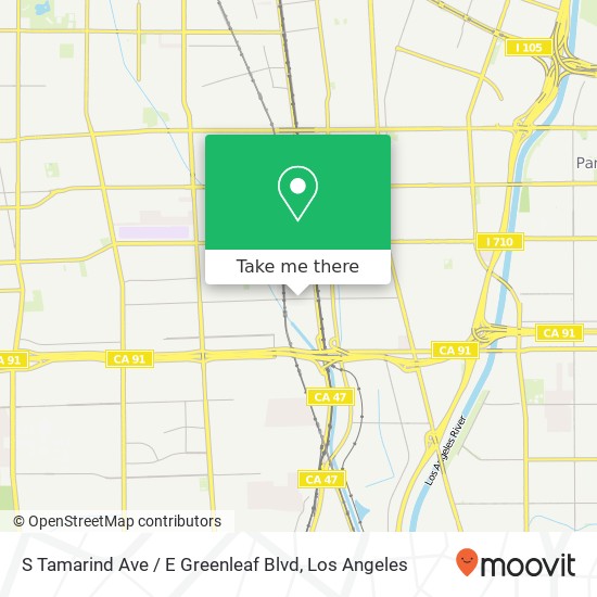 S Tamarind Ave / E Greenleaf Blvd map