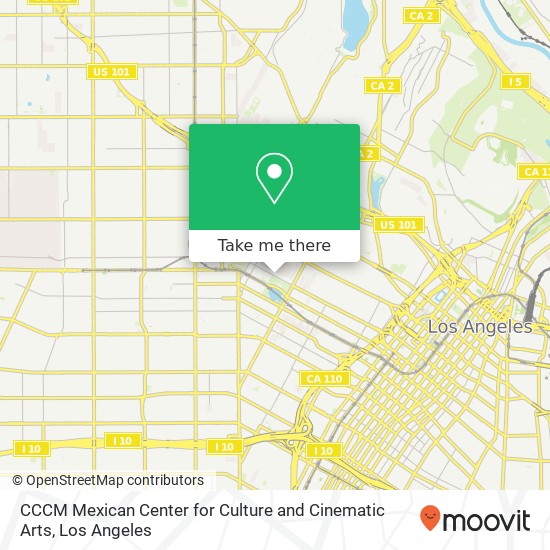 Mapa de CCCM Mexican Center for Culture and Cinematic Arts