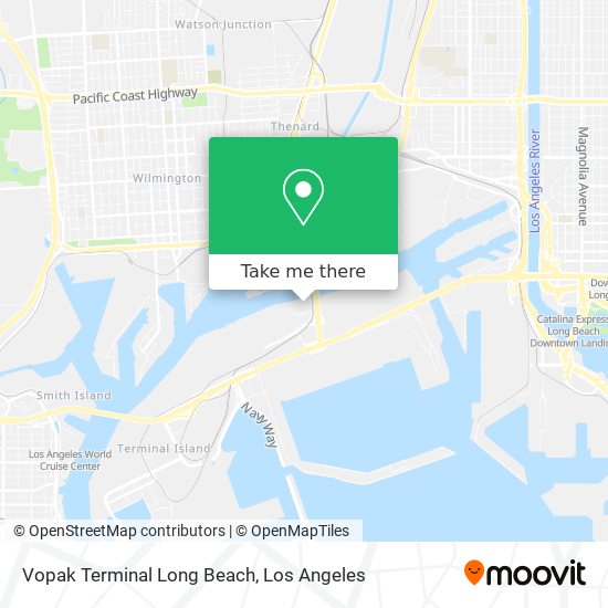 Mapa de Vopak Terminal Long Beach