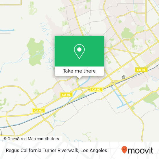 Regus California Turner Riverwalk map