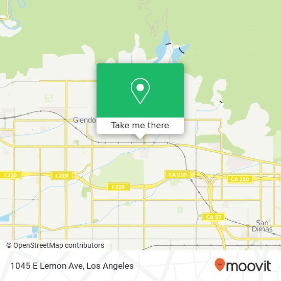 Mapa de 1045 E Lemon Ave