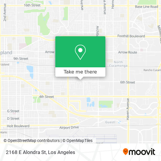 2168 E Alondra St map