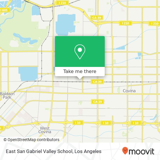 East San Gabriel Valley School map