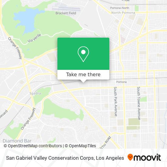 San Gabriel Valley Conservation Corps map