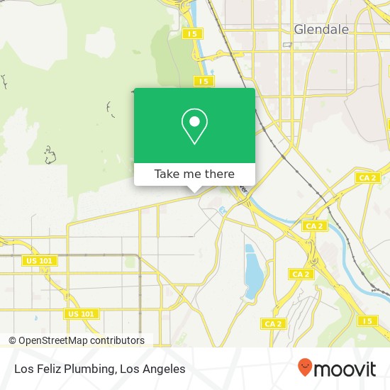 Los Feliz Plumbing map