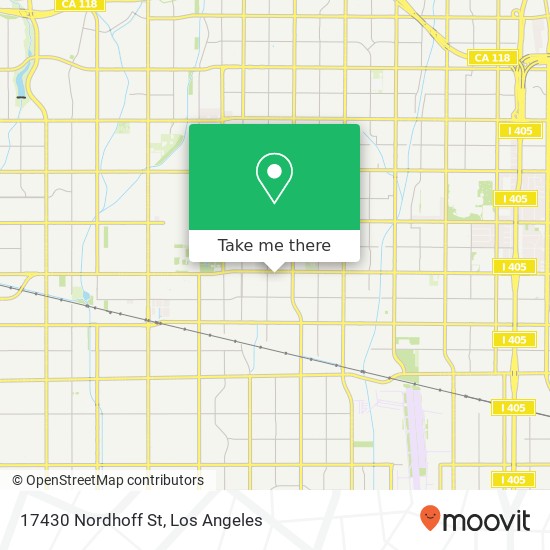 Mapa de 17430 Nordhoff St