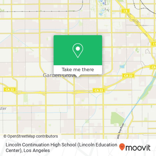 Lincoln Continuation High School (Lincoln Education Center) map