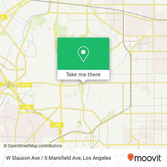 W Slauson Ave / S Mansfield Ave map