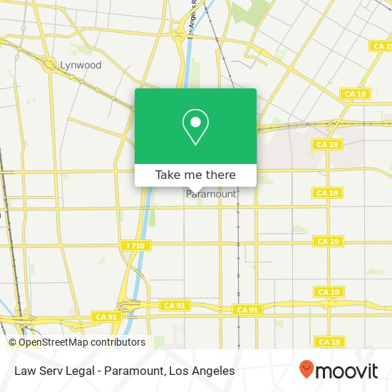 Mapa de Law Serv Legal - Paramount