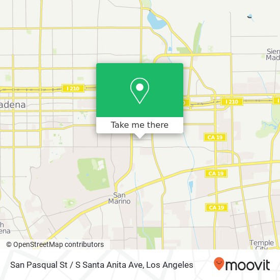 San Pasqual St / S Santa Anita Ave map