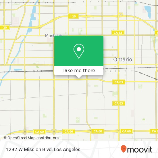 1292 W Mission Blvd map