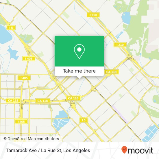 Mapa de Tamarack Ave / La Rue St