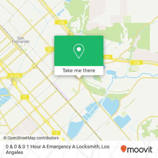 Mapa de 0 & 0 & 0 1 Hour A Emergency A Locksmith