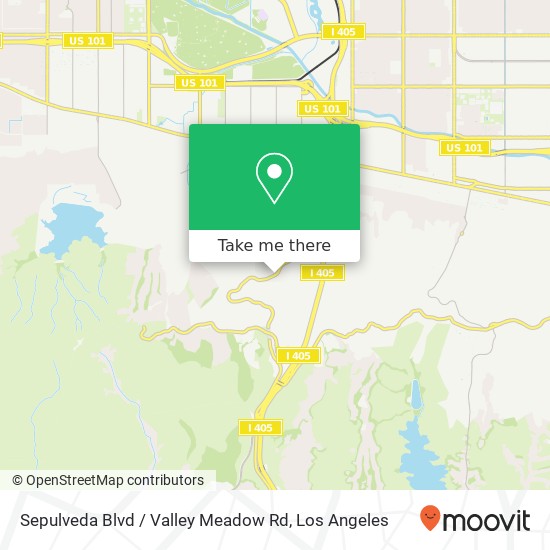 Sepulveda Blvd / Valley Meadow Rd map