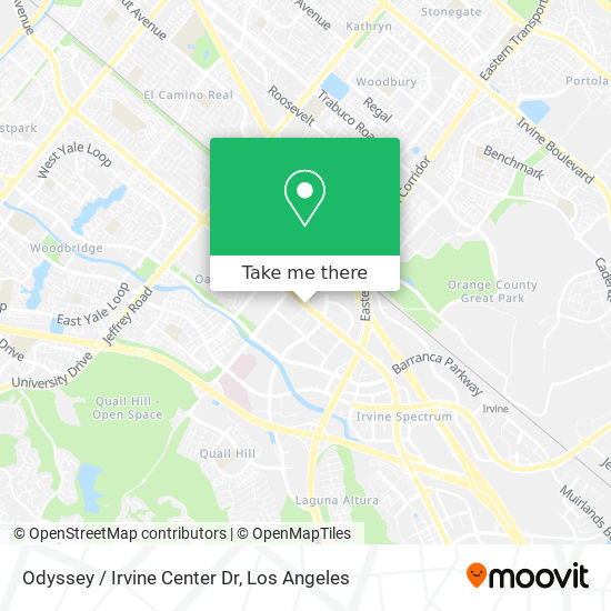 Odyssey / Irvine Center Dr map