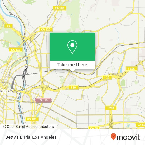 Betty's Birria map