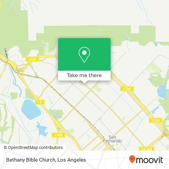 Mapa de Bethany Bible Church