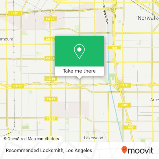 Recommended Locksmith map