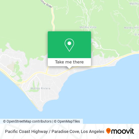 Mapa de Pacific Coast Highway / Paradise Cove