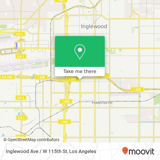 Inglewood Ave / W 115th St map