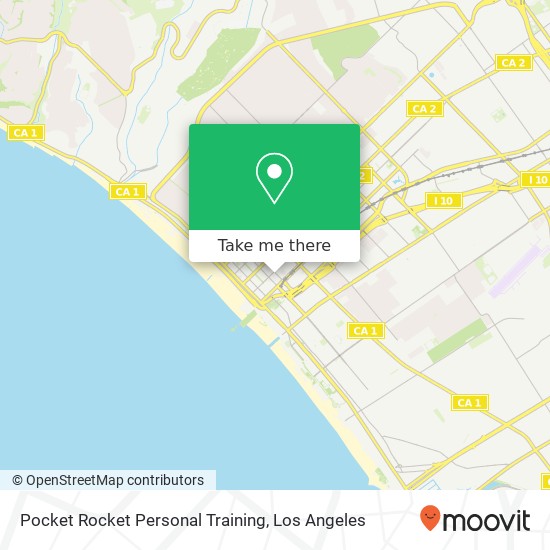 Pocket Rocket Personal Training map