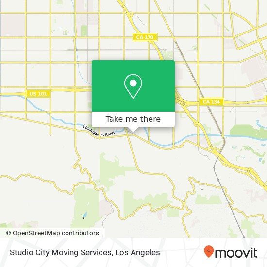Studio City Moving Services map