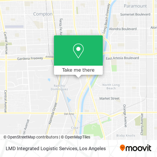 Mapa de LMD Integrated Logistic Services