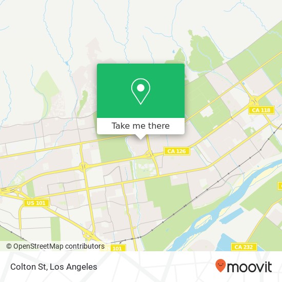 Colton St map