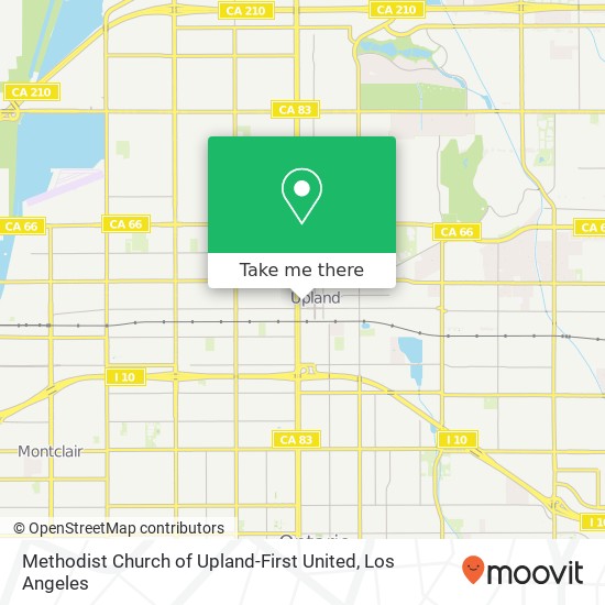 Methodist Church of Upland-First United map
