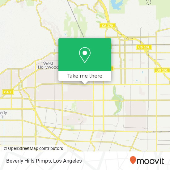 Beverly Hills Pimps map