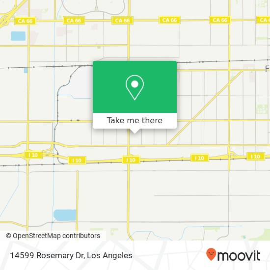 Mapa de 14599 Rosemary Dr