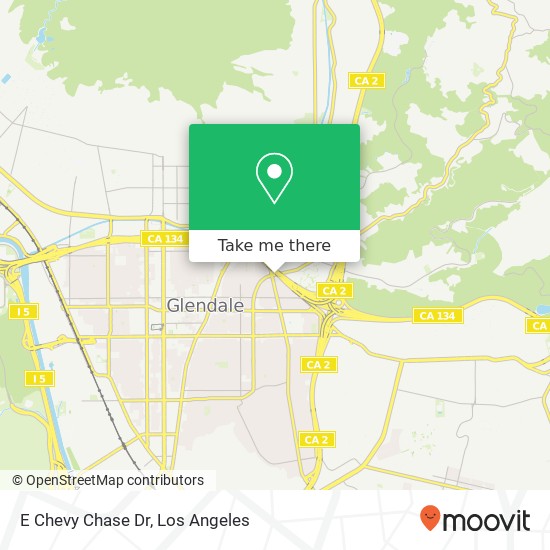 E Chevy Chase Dr map