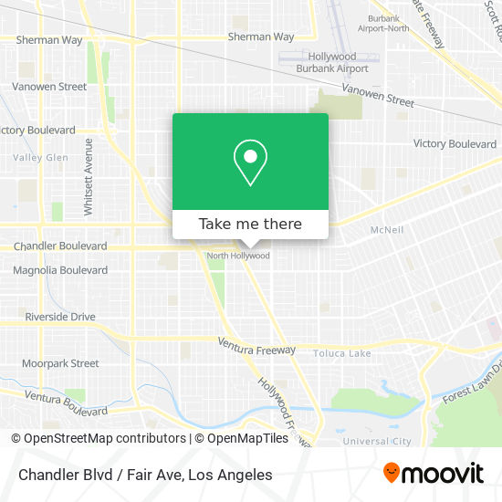 Mapa de Chandler Blvd / Fair Ave