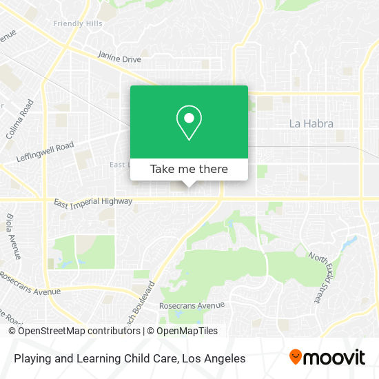 Playing and Learning Child Care map