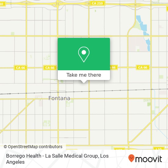 Mapa de Borrego Health - La Salle Medical Group