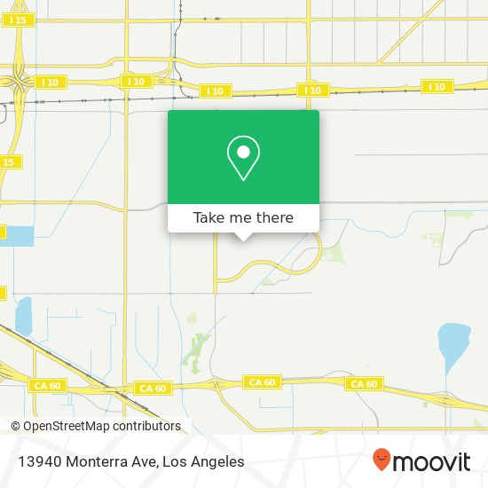13940 Monterra Ave map