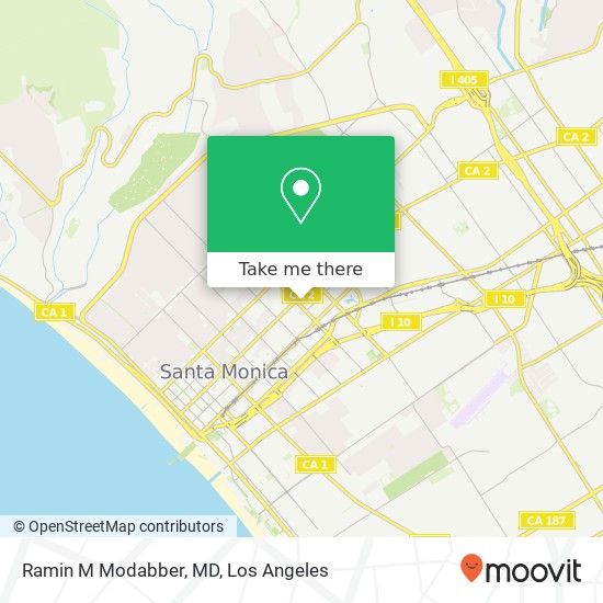 Ramin M Modabber, MD map