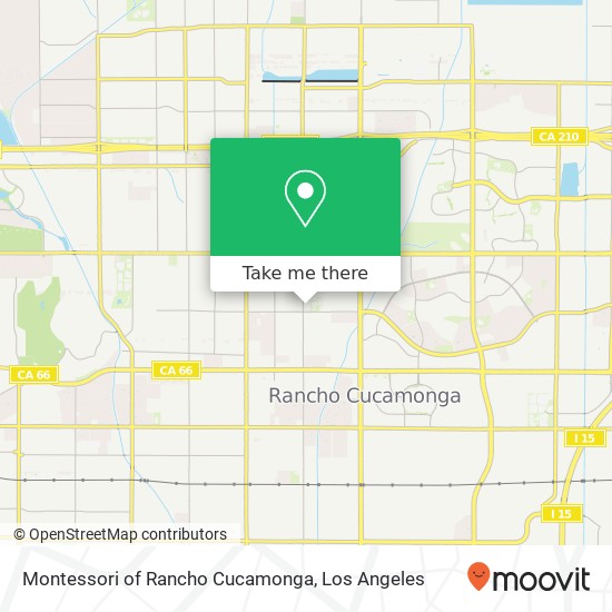 Montessori of Rancho Cucamonga map