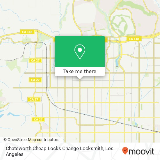 Chatsworth Cheap Locks Change Locksmith map